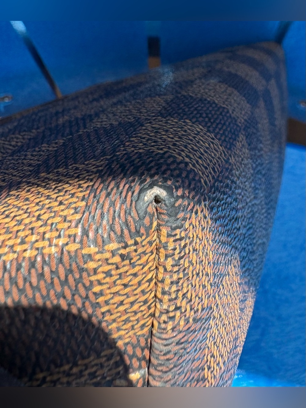 LV Damier Ebene Canvas Pouch with Gold - Picture 8 of 14
